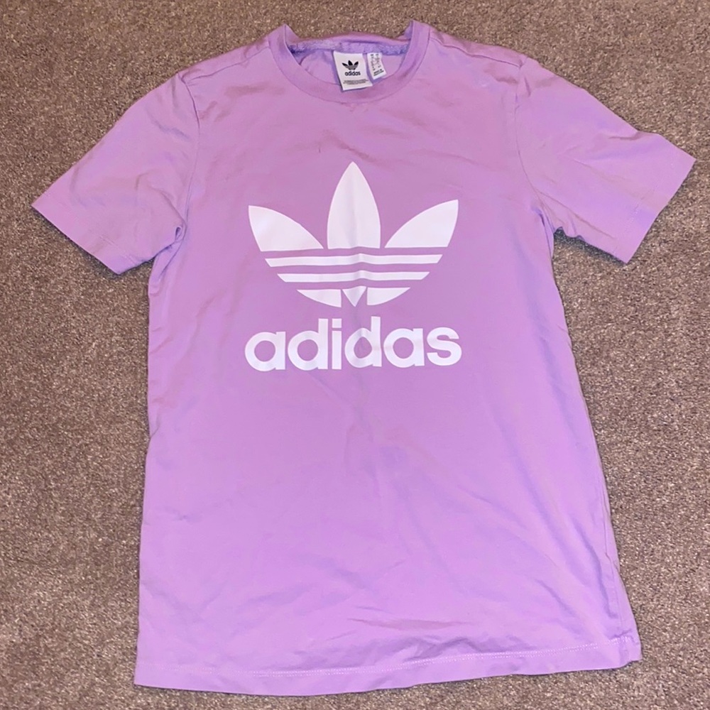 Adidas Small Purple Logo Tee
